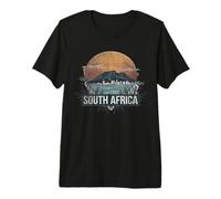 Souvenir rétro Paysage d'Afrique du Sud T-Shirt Haut de Gamme