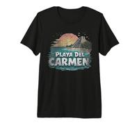 Souvenir rétro Playa Del Carmen Paysage Vintage T-Shirt Haut de Gamme