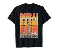 Souvenir rétro Vintage Dubaï Skyline City of The Future T-Shirt
