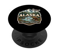 Souvenir Souvenir de l'Alaska The Last Frontier PopSockets PopGrip Adhésif
