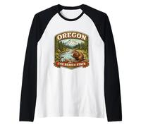 Souvenir Souvenir de l'État de l'Oregon The Beaver Manche Raglan