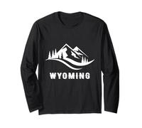 Souvenir Souvenir des Montagnes de l'État du Wyoming pour Vacances d'hiver Manche Longue