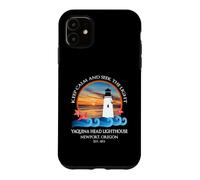 Souvenir sur la côte de Newport, Oregon, Phare par Yaquina Head Coque pour iPhone 11