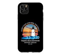 Souvenir sur la côte de Newport, Oregon, Phare par Yaquina Head Coque pour iPhone 11 Pro Max