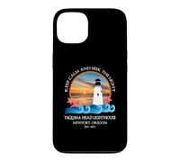 Souvenir sur la côte de Newport, Oregon, Phare par Yaquina Head Coque pour iPhone 13