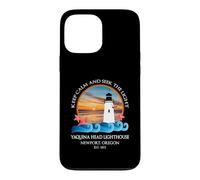 Souvenir sur la côte de Newport, Oregon, Phare par Yaquina Head Coque pour iPhone 13 Pro Max