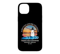 Souvenir sur la côte de Newport, Oregon, Phare par Yaquina Head Coque pour iPhone 14 Plus