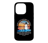 Souvenir sur la côte de Newport, Oregon, Phare par Yaquina Head Coque pour iPhone 14 Pro