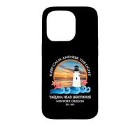 Souvenir sur la côte de Newport, Oregon, Phare par Yaquina Head Coque pour iPhone 15 Pro