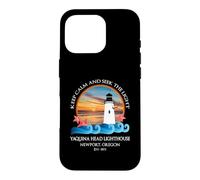 Souvenir sur la côte de Newport, Oregon, Phare par Yaquina Head Coque pour iPhone 16 Pro