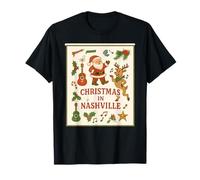 Souvenir Touristique de Noël à Nashville T-Shirt