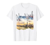 Souvenir Touristique Horizon de New York Famille Hommes Femmes Garçons Fille T-Shirt