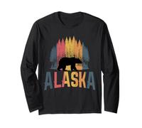 Souvenir Vintage Alaska The Last Frontier Bear Manche Longue