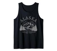 Souvenir Vintage Alaska The Last Frontier Débardeur