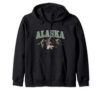 Souvenir Vintage Alaska The Last Frontier Sweat à Capuche