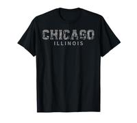 Souvenir vintage Chicago Illinois Windy City Iconic Skyline T-Shirt