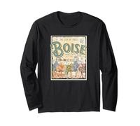 Souvenir Vintage de Boise Idaho State Capital City of Trees Manche Longue