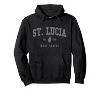 Souvenir vintage de la fierté lucienne des Antilles de Sainte-Lucie Sweat à Capuche