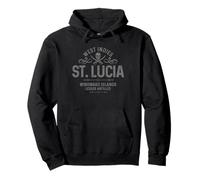 Souvenir vintage de la fierté lucienne des Antilles de Sainte-Lucie Sweat à Capuche
