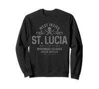Souvenir vintage de la fierté lucienne des Antilles de Sainte-Lucie Sweatshirt