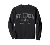 Souvenir vintage de la fierté lucienne des Antilles de Sainte-Lucie Sweatshirt
