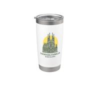 Souvenir vintage de la Sagrada Familia Barcelone Espagne Gobelet isotherme en acier inoxydable double paroi