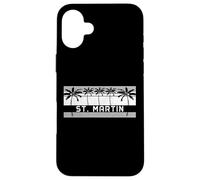 Souvenir Vintage de l'île de Saint Martin Caraïbes Coque pour iPhone 16 Plus