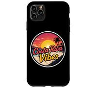 Souvenir Vintage de Plage de Sable et de Coucher de Soleil en Bord de mer au Costa Rica Coque pour iPhone 11 Pro Max