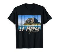 Souvenir Vintage de Plage du Morne Brabant Ile Maurice T-Shirt Graphique avec Valeur
