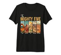 Souvenir Vintage des Cinq Parcs nationaux de l'Utah T-Shirt Haut de Gamme