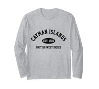 Souvenir Vintage des îles Caïmans des Antilles Britanniques Manche Longue