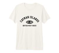 Souvenir Vintage des îles Caïmans des Antilles Britanniques T-Shirt Haut de Gamme