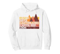 Souvenir Vintage des Parcs nationaux de l'Utah The Mighty Five Sweat à Capuche