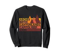 Souvenir Vintage des Parcs nationaux de l'Utah The Mighty Five Sweatshirt