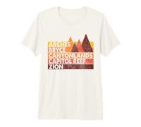 Souvenir Vintage des Parcs nationaux de l'Utah The Mighty Five T-Shirt Haut de Gamme