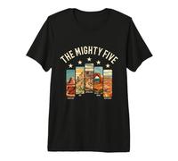 Souvenir Vintage des Parcs nationaux de l'Utah The Mighty Five T-Shirt Haut de Gamme