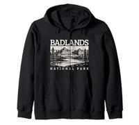 Souvenir Vintage du Parc National des Badlands du Dakota du Sud Sweat à Capuche