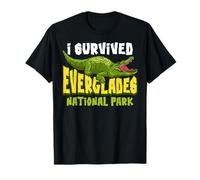Souvenir vintage en forme de crocodile du parc national des Everglades T-Shirt