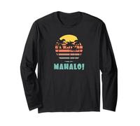 Souvenir Vintage Mahalo Sunset Hawaii Manche Longue