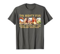 Souvenir Vintage Moab Big 5 Utah Mighty Five National Park T-Shirt