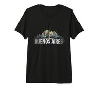 Souvenir Vintage Paysage de Buenos Aires rétro T-Shirt Haut de Gamme