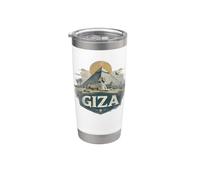 Souvenir vintage paysage de Gizeh rétro Gobelet isotherme en acier inoxydable double paroi