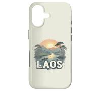 Souvenir Vintage Paysage du Laos rétro Coque pour iPhone 17