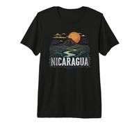Souvenir Vintage Paysage du Nicaragua rétro T-Shirt Haut de Gamme