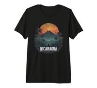 Souvenir Vintage Paysage du Nicaragua rétro T-Shirt Haut de Gamme