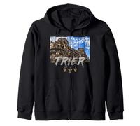 Souvenir Vintage Porta Nigra à Trier sur la Moselle. Sweat à Capuche