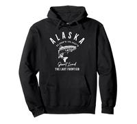 Souvenir Vintage pour pêche à la Truite et au Saumon de l'Alaska Sweat à Capuche