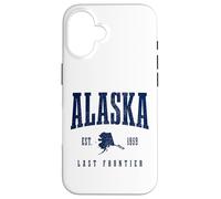 Souvenir Vintage Pride de l'Alaska The Last Frontier Coque pour iPhone 16