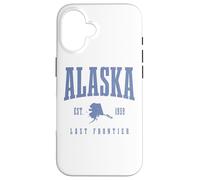 Souvenir Vintage Pride de l'Alaska The Last Frontier Coque pour iPhone 16