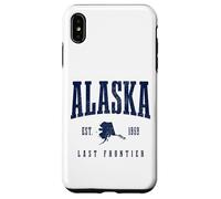 Souvenir Vintage Pride de l'Alaska The Last Frontier Coque pour iPhone XS Max